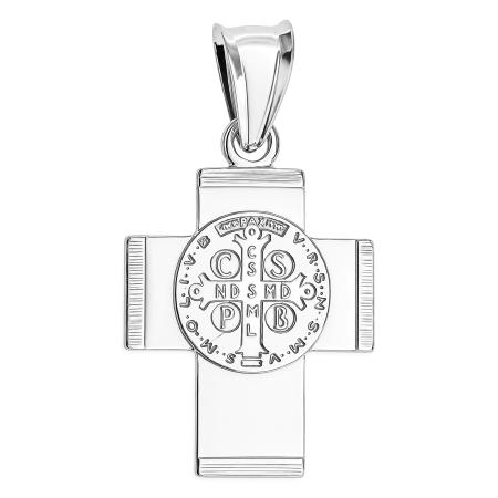 Stříbrný přívěsek - Benediktinský kříž | Argento.cz