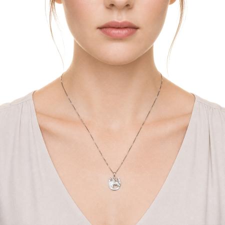 Stříbrný přívěsek - kůň, podkova | Argento.cz