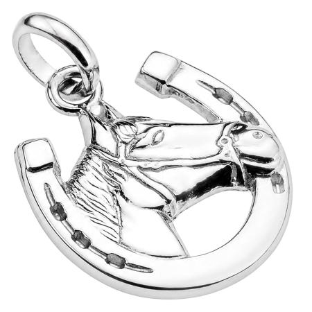 Stříbrný přívěsek - kůň, podkova | Argento.cz