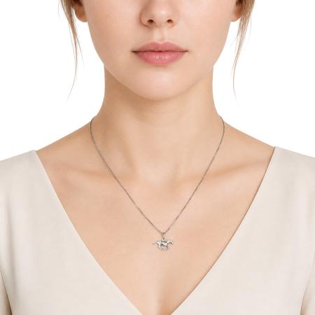 Stříbrný přívěsek - cválající kůň | Argento.cz